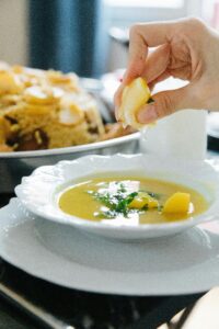 lemon and coriander soup